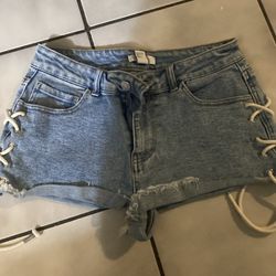 Denim shorts