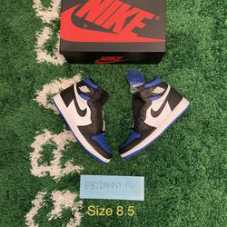 DS Brand New Jordan 1 Retro High Royal Toe - Size 8.5