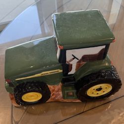 John Deere Tractor cookie jar