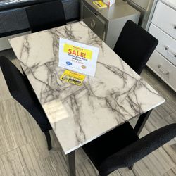 Beautiful Tedd Dining Table Set!$299!*SAME DAY DELIVERY*MEMORIAL DAY SALE*EASY FINANCING*