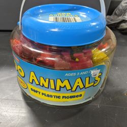 Tub Of Rubber Animals 