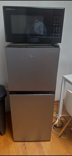 Microwave and fridge $150