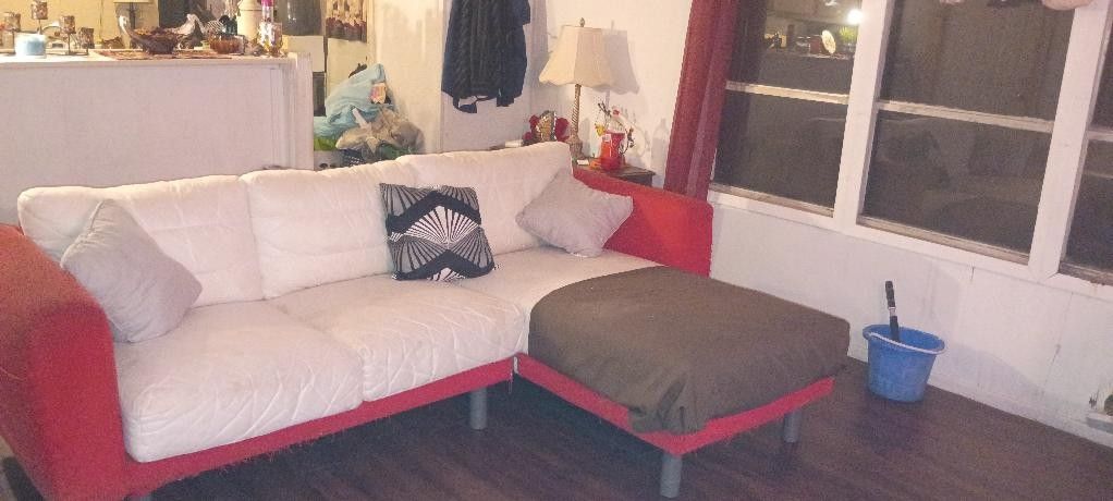 Sectional Red Couch
