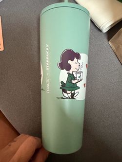 Starbucks peanuts green tumbler