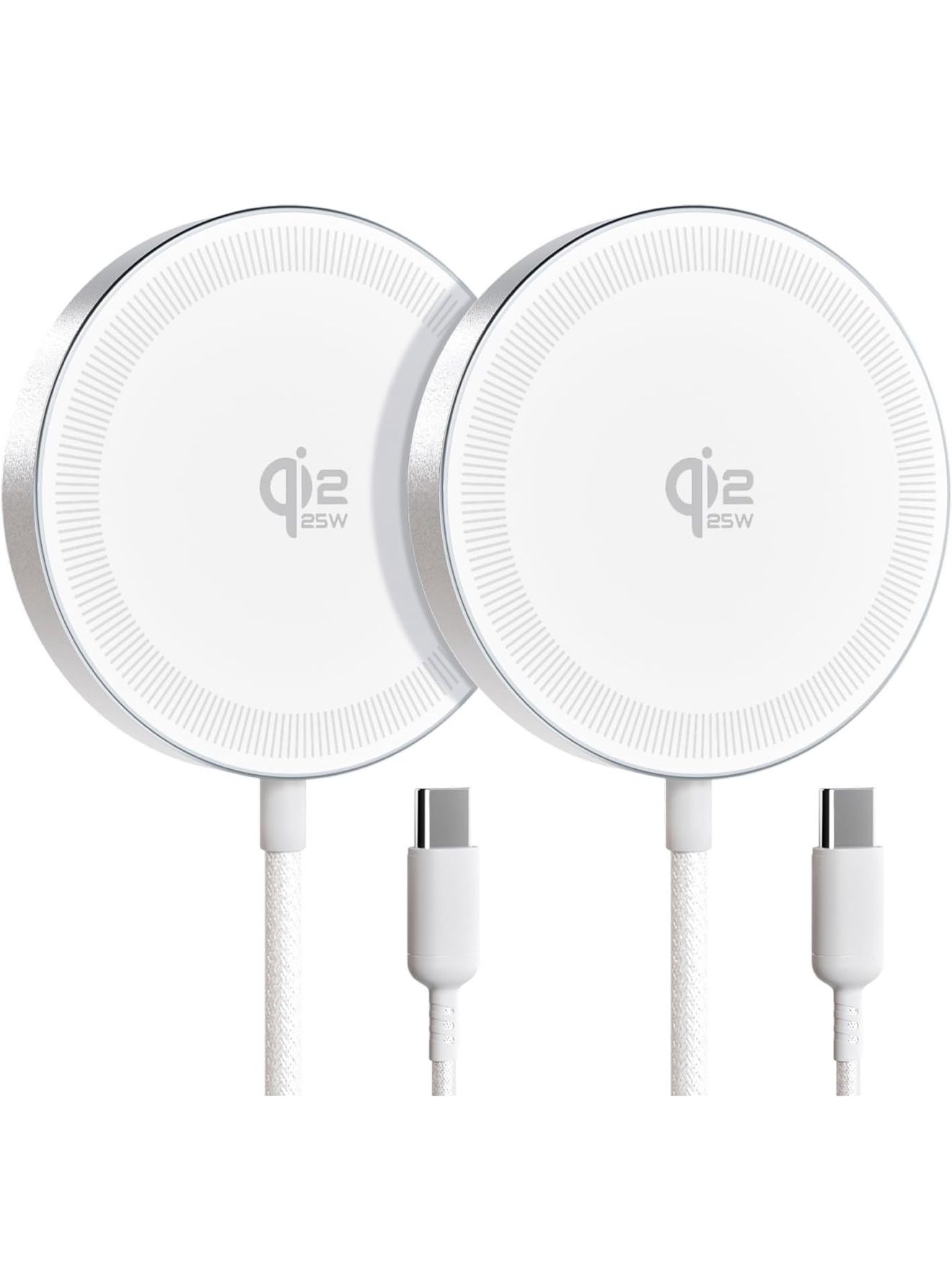 25W Magnetic Wireless Charger for iPhone 17/16, Qi2 Fast Charging Pad for iPhone 17/16/15/14/13/12 Series & AirPods, Strong Magnet, Ultra-Thin & Porta