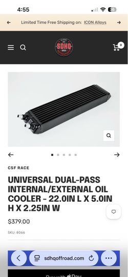 CSF Racing Universal Oil Cooler