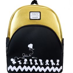Loungefly Peanuts 75th Anniversary Snoopy and Friends Mini Backpack NWT