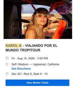 Karol G Tickets