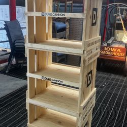 Duke Cannon Rotating Wooden Display Tower – Heavy Duty