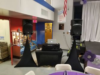 DJ GEAR - FULL SYSTEM - PRINT SERVER - TRI POD - HEADBOARD - WALKIE TALKIE