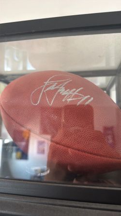 Larry Fitzgerald signed football authenticated
