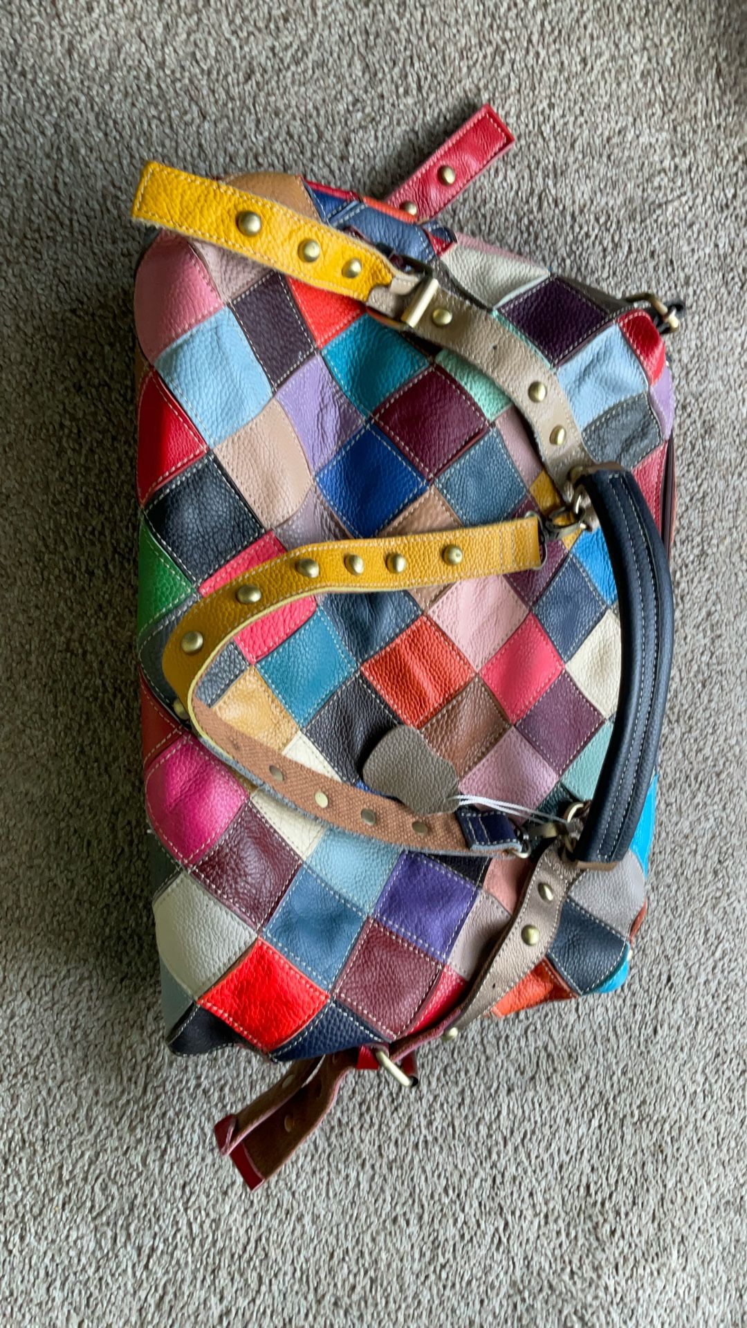 Genuine Leather Small Duffel/overnite Bag
