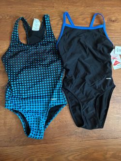 New with tag Sporti swim suit bundle kids size large 10/12 and size 26