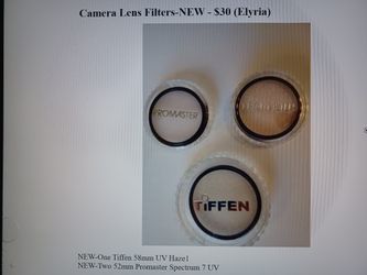 Camera Lens Filters