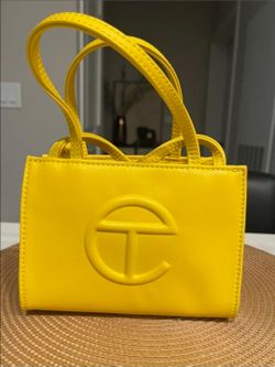 Telfar Double Handle medium tote in yellow