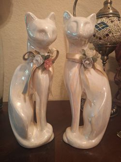 Vintage Cat  Statues