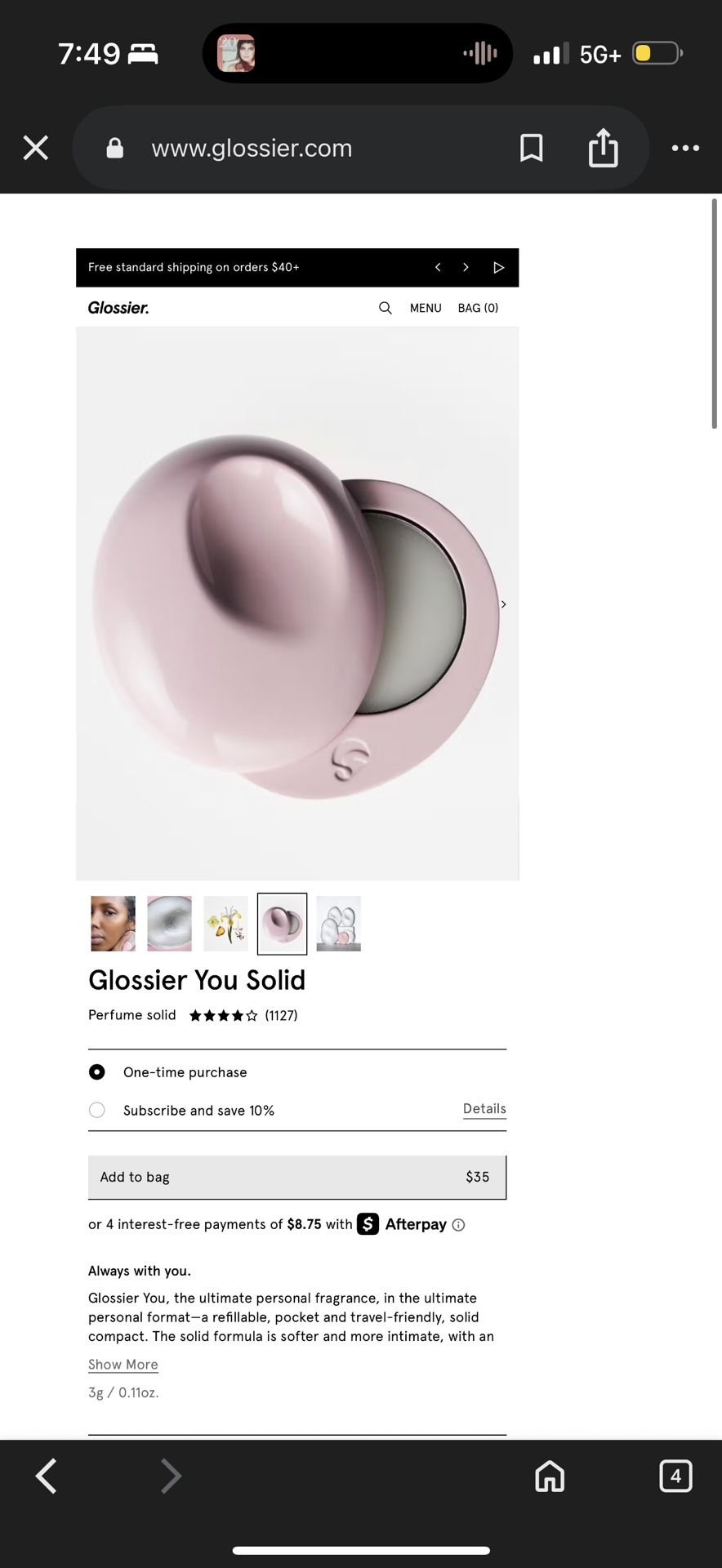Glossier You Solid 