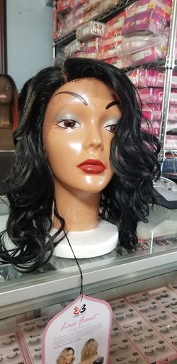 Miriam#1, Synthetic Lace Front & Heat Safe Wig.