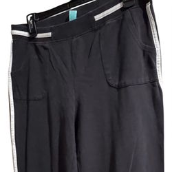 Silverwear Size Medium Black With White Stripe Jogger/Casual Pants