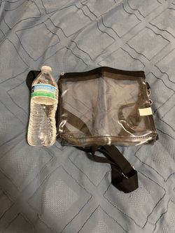 Medium Size Clear Stadium Bag - Stadium Shoulder Bag