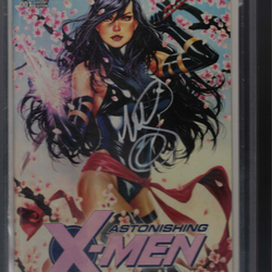 Marvel Astonishing X-Men #1 Mark Brooks Psylocke Cover Variant 2017 SIGNED w/ COA