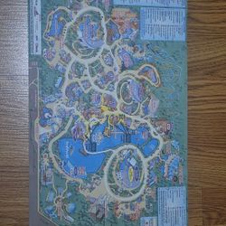 SeaWorld Adventure Park Orlando Map/Showtime 7/18/2024 Jul10A-5 - RARE