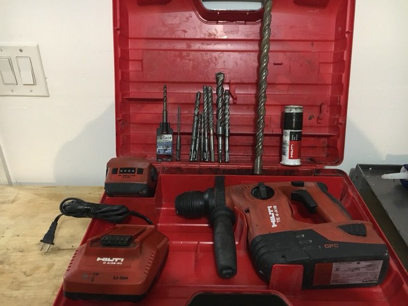 $380 FIRM PRICE HILTI TE4-A18 cordless hammer drill