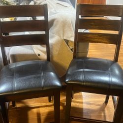 Set Of 2 High Stool Chairs 24 in