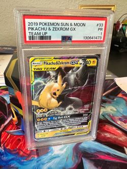 Pokemon Pikachu and Zekrom PSA 1