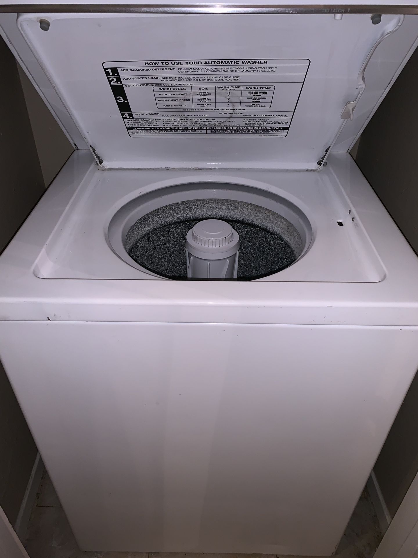 Whirlpool Stackable Washer Dryer Combo