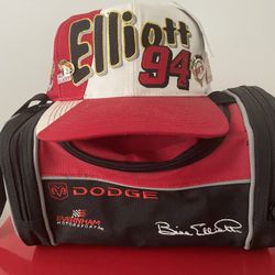 Bill Elliott, Duffel Bag And Hat 