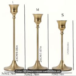 36 Pc Gold Candle Holders