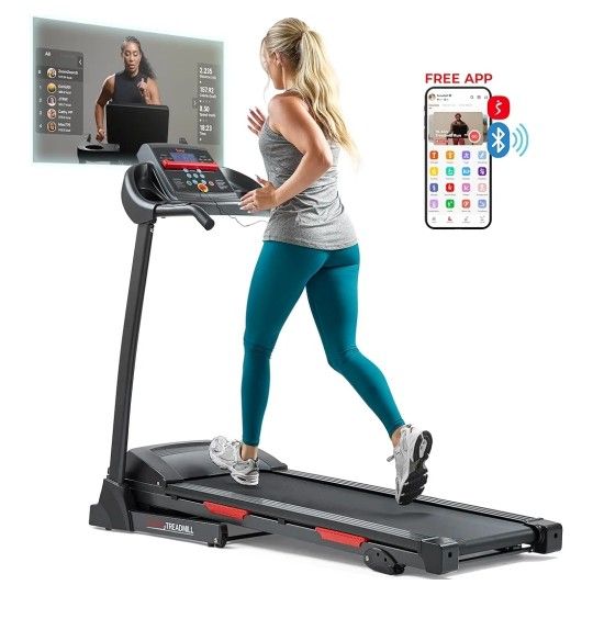 Brand New Sunny Health & Fitness Folding Treadmill w/ Mat
