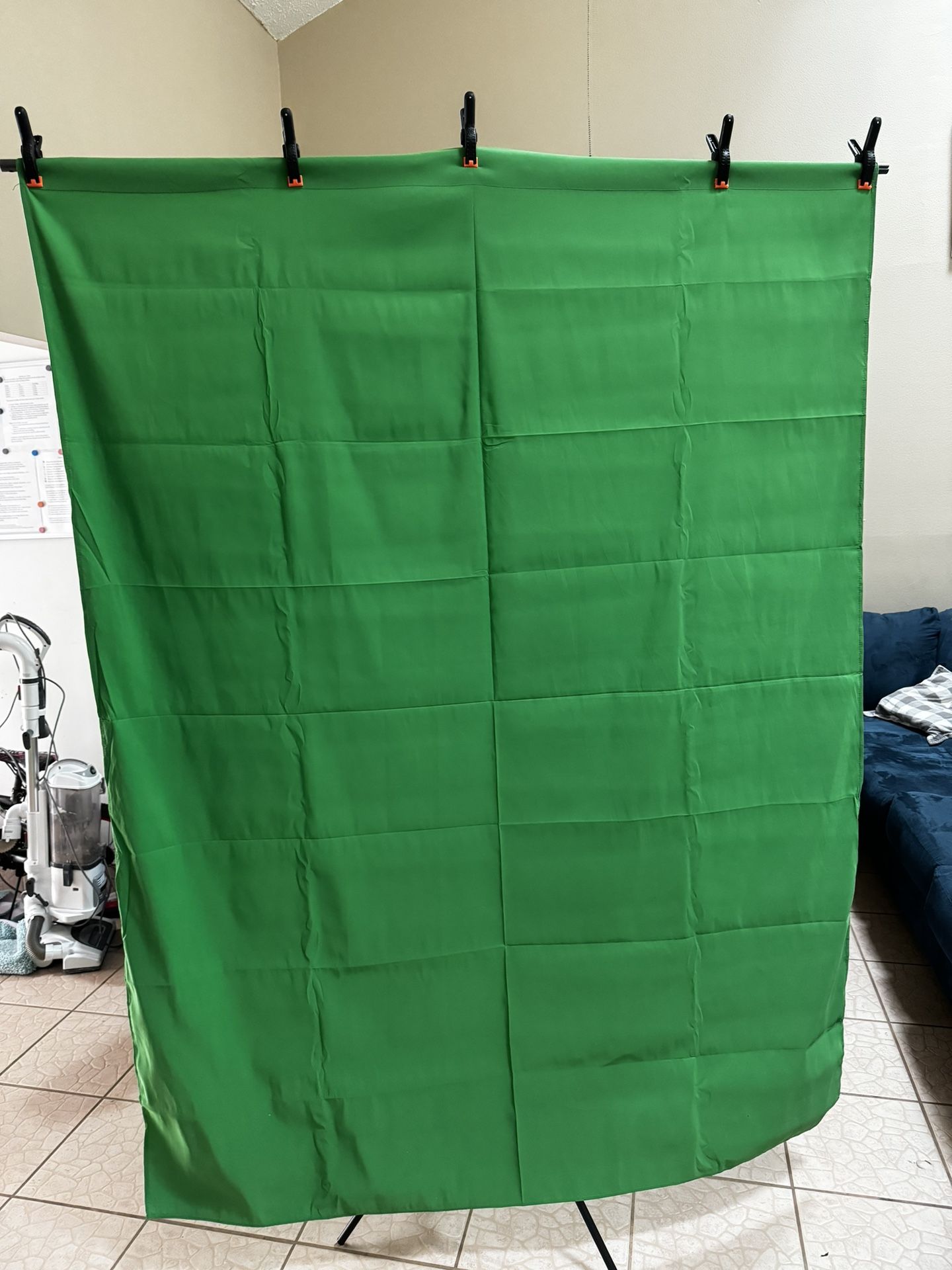 5x6.5 ft Portable Green Screen/backdrop