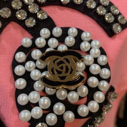 Pink Medium Rhinestone Extra Stretch Comfort 
