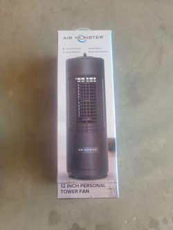 12 inch personal tower fan