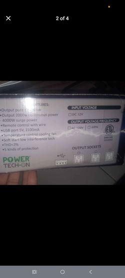 2000 watts inverter by power on