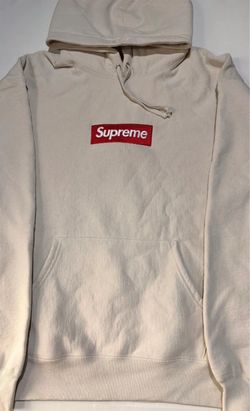 Supreme Box Logo Hoodie Cream XL
