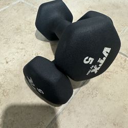 Set Of 5 Lbs Dumbbells 