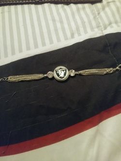Raiders fans bracelet men or women
