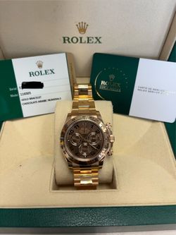 Rolex Daytona Everose Gold Ref. 116505 Chocolate Arabic Dial – Complete Set