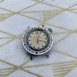 Vintage Soviet Russian Military Watch Vostok Komandirskie 17 Jewels Mechanical