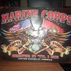 Marines metal frame