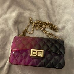 jelly pink ombré shoulder bag