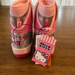 New - Hello Kitty Winter Snow Boots - Little Girls Size 8 - New 