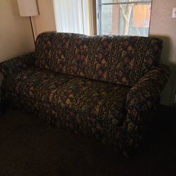 61” Floral Tapestry Loveseat Sofa