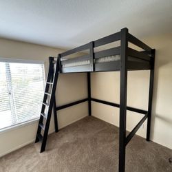 LOFT BED FRAME WITH MATRESS