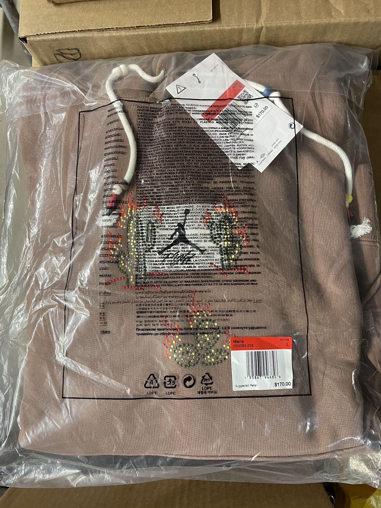 Travis Scott Jordan X Hoodie Size L