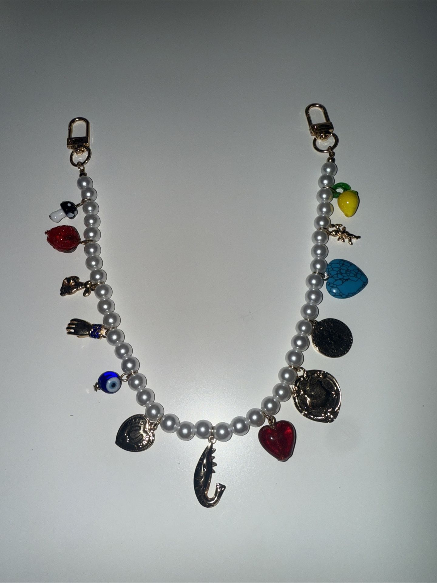 Anthropologie Icon Pearl Bag Charm