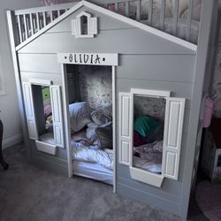 Pottery Barn Twin House Bed